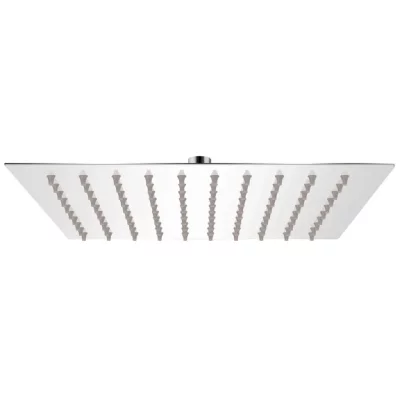 T&ecirc;te de douche plongeante carr&eacute;e en acier inoxydable 20x20 cm