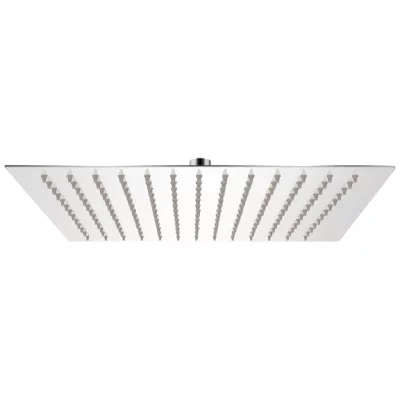 T&ecirc;te de douche plongeante carr&eacute;e en acier inoxydable 30x30 cm