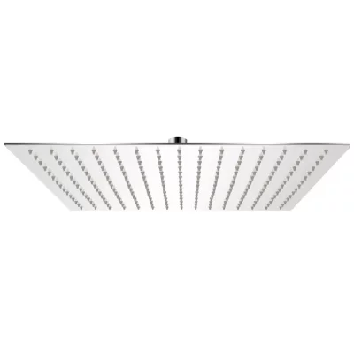 VIDAXL T&ecirc;te de douche plongeante carr&eacute;e en acier inoxydable 40x40 cm