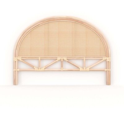RENDEZ VOUS DECO T&ecirc;te de lit 140 cm en rotin naturel - Madya - Beige