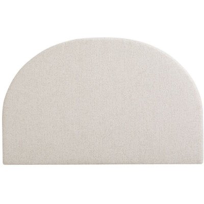 VENTE UNIQUE T&ecirc;te de lit 140 cm - Tissu textur&eacute; - Beige - PANIOTI