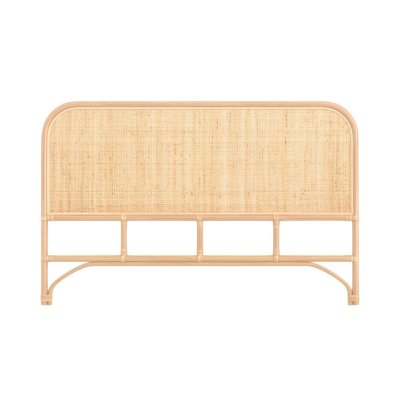 RENDEZ VOUS DECO T&ecirc;te de lit 140cm en rotin naturel - Grace - Marron Clair