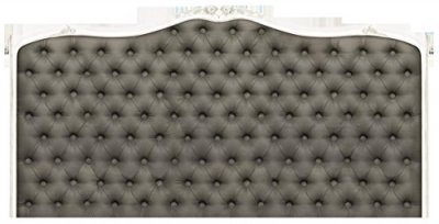 PLAGE T&ecirc;te de lit Adh&eacute;sive CAPITONS Autocollant, Polyester, Gris, 160 x 0.1 x 60 cm