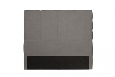 USINESTREET T&ecirc;te de lit BS402 aspect quadrill&eacute;e en tissu Gris 170x8x120 cm