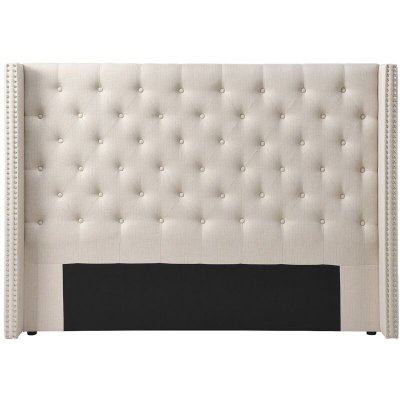 VENTE UNIQUE T&ecirc;te de lit capitonn&eacute;e 170 cm - Tissu - Beige - MASSIMO