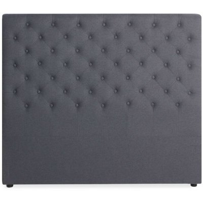 INTENSE DECO T&ecirc;te de lit capitonn&eacute;e Constance 140cm Tissu Gris - Gris