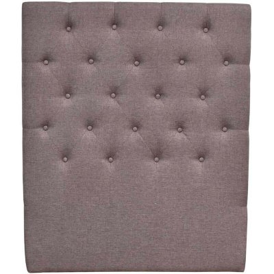 HABITAT ET JARDIN T&ecirc;te de lit capitonn&eacute;e ""D&eacute;co"" - 99 cm - Taupe - En tissu