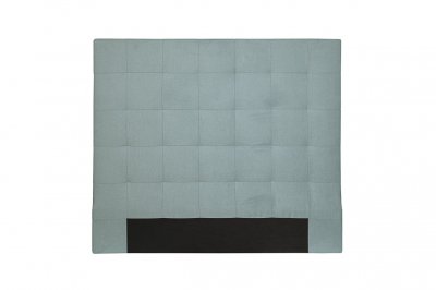 USINESTREET T&ecirc;te de lit capitonn&eacute;e en tissu megan - bleu clair, largeur - 140 cm