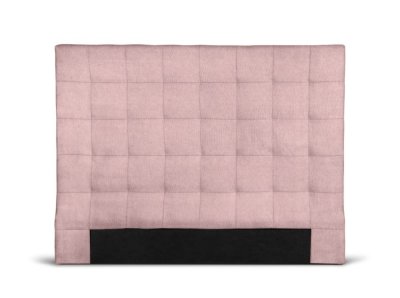 LOUNGITUDE T&ecirc;te de lit capitonn&eacute;e en tissu MEGAN - Rose, Largeur - 140 cm