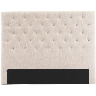 MILIBOO T&ecirc;te de lit capitonn&eacute;e en tissu naturel L160 cm enguerrand - Naturel