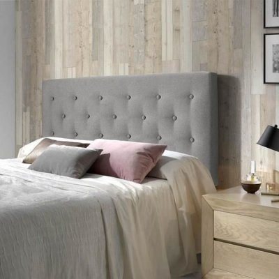 MARCKONFORT T&ecirc;te de lit capitonn&eacute;e scandinave oslo gris 140x100 oslo gris 140x100