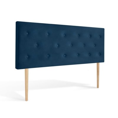 INTENSE DECO T&ecirc;te de lit capitonn&eacute;e Th&eacute;a 160cm Velours Bleu Fonc&eacute; - Bleu fonc&eacute;