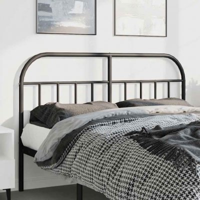 VIDAXL T&ecirc;te De Lit De Remplacement M&eacute;tal Noir 135 Cm 