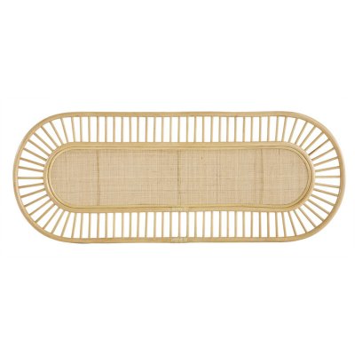 MILIBOO T&ecirc;te de lit d&eacute;co en rotin naturel et cannage L165 cm bow - Naturel