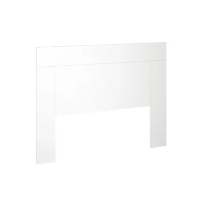 PEGANE T&ecirc;te de lit en bois coloris blanc - Longueur 165 x Profondeur 2,5 x Hauteur 130 cm