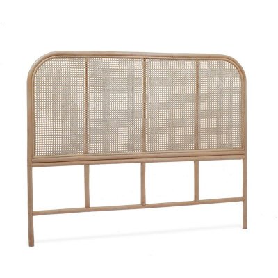 SWEEEK T&ecirc;te de lit en rotin naturel et cannage. L 140 x p3 x h110cm