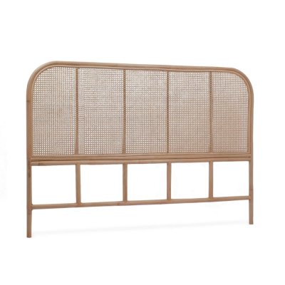 SWEEEK T&ecirc;te de lit en rotin naturel et cannage. L 160 x p3 x h110cm