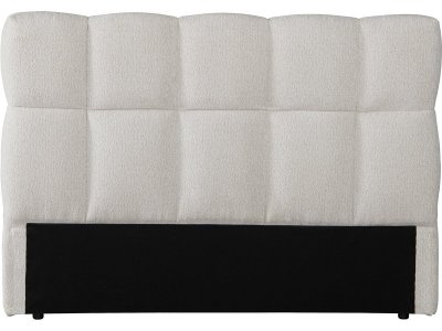 HABITAT ET JARDIN T&ecirc;te De Lit En Tissu &Eacute;pais Style Bubble ""alpe D'huez"" - 140 Cm - Beige