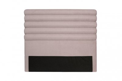 LOUNGITUDE T&ecirc;te de lit en tissu luca - rose, largeur - 140 cm BS403TROS140