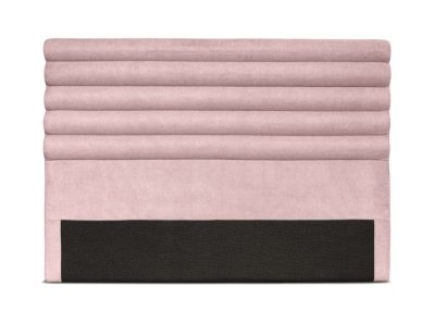 LOUNGITUDE T&ecirc;te de lit en tissu luca - rose, largeur - 160 cm BS403TROS160