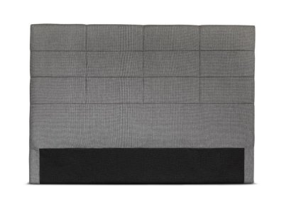 USINESTREET T&ecirc;te de lit en tissu willy - gris, largeur - 140 cm BS402TGRI140