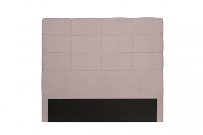 LOUNGITUDE T&ecirc;te de lit en tissu willy - Rose, Largeur - 160 cm - Vieux rose
