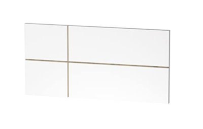 PEGANE Tete de lit enfant coloris blanc / Cambrian - Hauteur 50 x Longueur 100 x Profondeur 3.2 cm --
