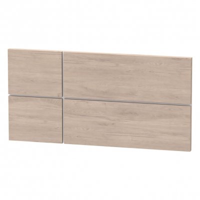 PEGANE Tete de lit enfant coloris effet bois/blanc - Hauteur 50 x Longueur 100 x Profondeur 3.2 cm --