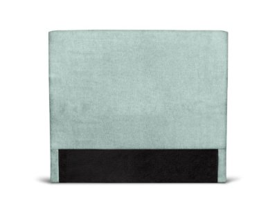 LOUNGITUDE T&ecirc;te de lit lisse en tissu numa - bleu clair, largeur - 140 cm