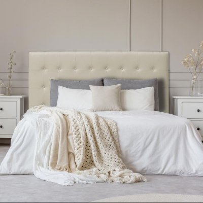 MENZZO T&ecirc;te de lit luxor 180cm beige