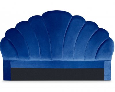 MENZZO T&ecirc;te de lit Mermaid 180 cm Velours Bleu
