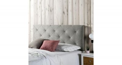 MARCKONFORT T&ecirc;te de lit milan 140x60 gris