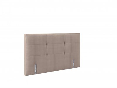 TEMPUR T&ecirc;te de lit Quadro  180 cm Velours Gris Perle