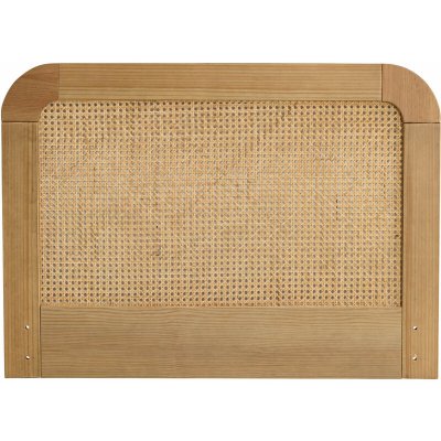 TERRE DE NUIT EDITION T&ecirc;te de lit smoothcloud 90 cm en cannage et bois naturel