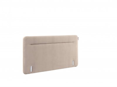 TEMPUR T&ecirc;te de lit Stripe  180 cm Velours Gris Perle