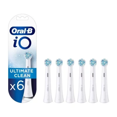 ORAL B T&ecirc;tes de Brosse &agrave; Dents &Eacute;lectrique Oral-B Sonic iO Ultimate Clean Blanches (6 Unit&eacute;s)