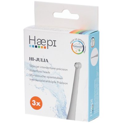 HAEPI T&ecirc;tes de Jet interdentaire  pour brosse &agrave; dents Julia X3 Blanc