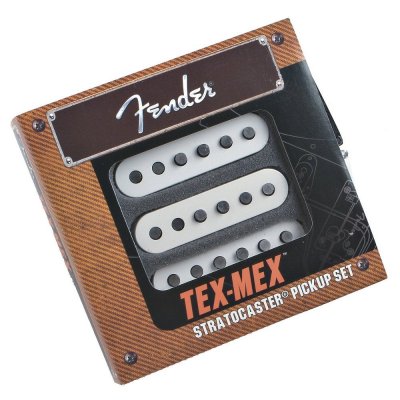 FENDER Tex-Mex Stratocaster Pickups, White micros (set de 3)