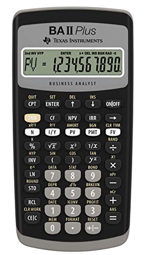 TEXAS INSTRUMENTS  Instruments Ba Ii Plus Calculator Clair 