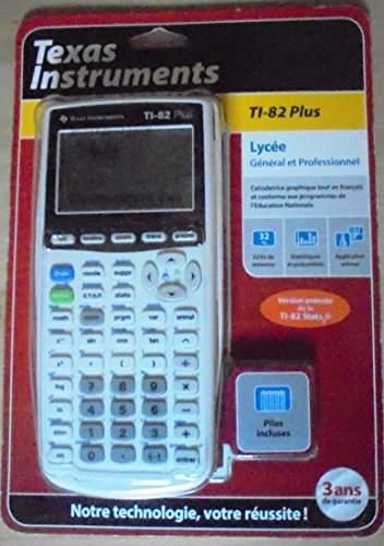TEXAS INSTRUMENTS  TI-82 Plus - Calculatrice graphique - pile