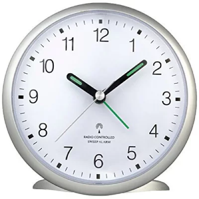 TFA DOSTMANN  60.1506 Radio Alarm Clock Argent&eacute;