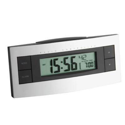 GENERIQUE Tfa Dostmann 60.2511 Radio Alarm Clock Argent&eacute;