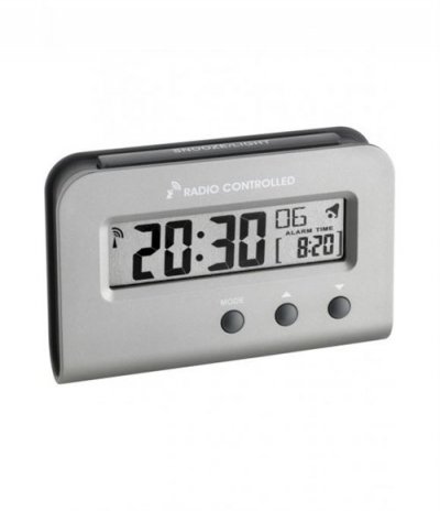 TFA  Dostmann 60.2513.54 Rveil radio-pilot (Argent)