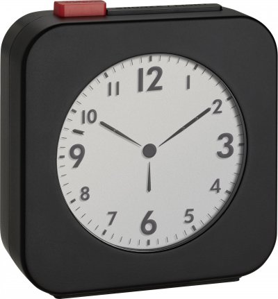 TFA DOSTMANN  60.2555.01 radiopilot&eacute;(e) R&eacute;veil noir Heures de r&eacute;veil 1