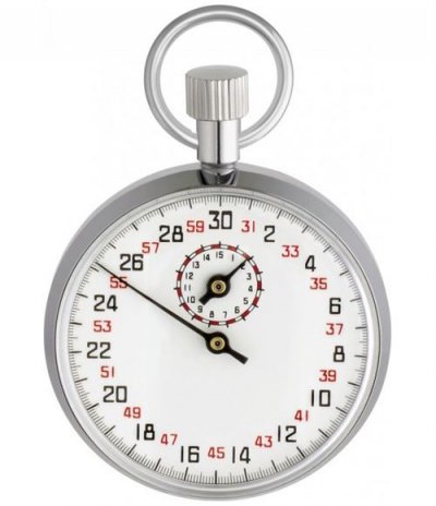 TFA  Dostmann Chronom&egrave;tre m&eacute;canique M&eacute;tal Chrom&eacute;