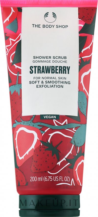 THE BODY SHOP  Strawberry 200ml Body Scrub Rose