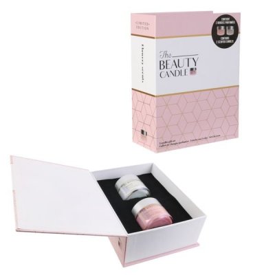 THE HOME DECO FACTORY The Candle Factory - Coffret 2 bougies The beauty candles