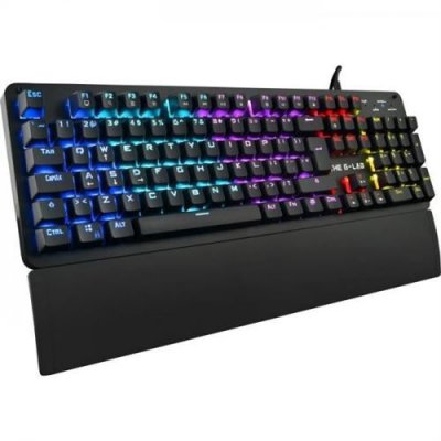 THE G LAB THE GLAB Gaming KEYZ Carbon Clavier m&eacute;canique r&eacute;tro&eacute;clair&eacute; Switch Blues Repose poignet A