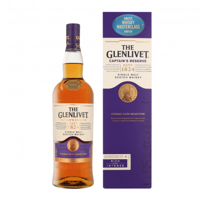 THE GLENLIVET  Captains Reserve 70cl Single Malt Whisky + Coffret cadeau 