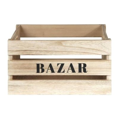 The Home Deco Factory - Cagettes en bois Bazar (Lot de 3)